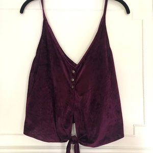 Free People Velvet Tank Top